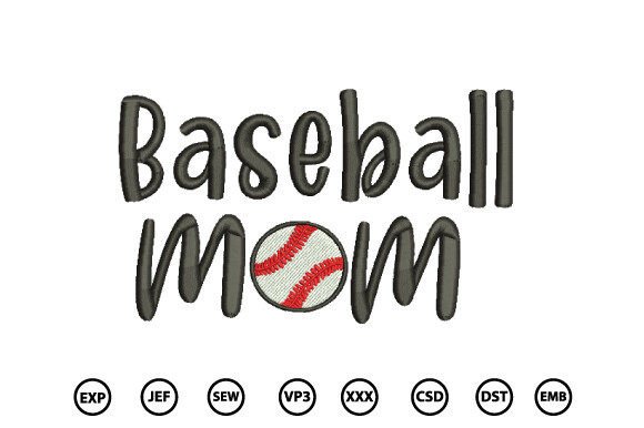Download Baseball Mom Embroidery Design - Mom embroidery design Collection