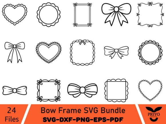 Download Bow Frame SVG Bundle - Bow frame Collection