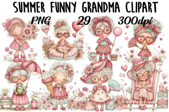 Download Summer Funny Grandma Clipart - Premium Resources