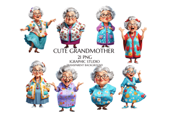 Download Funny Old Lady Clipart, Grandmother - Grandmother Collection
