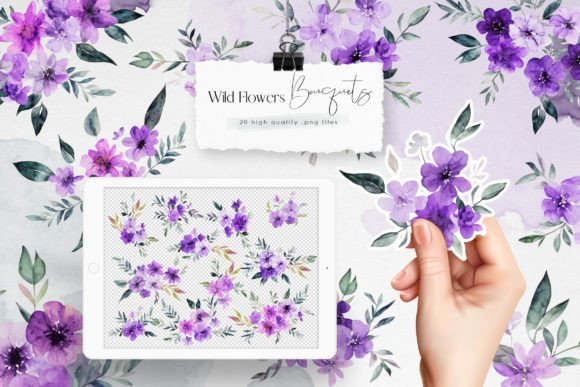 Download Wild Purple Flowers Clipart - Purple flowers Collection